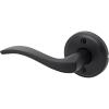 imageKwikset Sedona Interior Passage Door Handle Lever for Closet and Hallway Doors Reversible NonLocking Handle Lever Matte Black with Microban ProtectionMatte Black