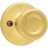 imageKwikset Tylo Interior Privacy Door Knob with Lock Door Handle For Bathroom and Bedroom Polished Brass Keyless Turn Lock Doorknob 1 Count Pack of 1Polished Brass
