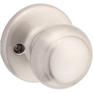 imageKwikset Cove Interior Passage Door Knob Handle For Closet and Hallway Doors NonLocking Doorknob Venetian BronzeSatin Nickel