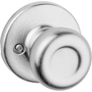 imageKwikset Tylo Interior Privacy Door Knob with Lock Door Handle For Bathroom and Bedroom Polished Brass Keyless Turn Lock Doorknob 1 Count Pack of 1Satin Chrome