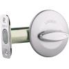 imageKwikset 663 Deadbolt Unkeyed Deadbolt Lock Satin Chrome Round Interior Turn Piece for Front Entry Door with Latch and Adapter No Exterior AssemblySatin Chrome
