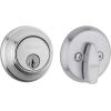 imageKwikset 816 Key Control Deadbolt Lock Satin Nickel Round Exterior Keyed Front Entry Door Pick Resistant SmartKey Rekey Security Single Cylinder Dead Bolt with Microban ProtectionSatin Chrome