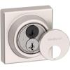 imageKwikset 816 Key Control Deadbolt Lock Satin Nickel Round Exterior Keyed Front Entry Door Pick Resistant SmartKey Rekey Security Single Cylinder Dead Bolt with Microban ProtectionMatte Black