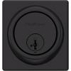 imageKwikset 816 Key Control Deadbolt Lock Satin Nickel Round Exterior Keyed Front Entry Door Pick Resistant SmartKey Rekey Security Single Cylinder Dead Bolt with Microban ProtectionMatte Black