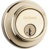 imageKwikset 816 Key Control Deadbolt Lock Satin Nickel Round Exterior Keyed Front Entry Door Pick Resistant SmartKey Rekey Security Single Cylinder Dead Bolt with Microban ProtectionPolished Brass