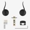 imageKwikset 991 Tustin Entry Lever and Single Cylinder Deadbolt Combo Pack featuring SmartKey in Venetian Bronze 99910041Matte Black