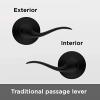 imageKwikset 991 Tustin Entry Lever and Single Cylinder Deadbolt Combo Pack featuring SmartKey in Venetian Bronze 99910041Matte Black