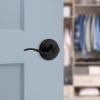 imageKwikset 991 Tustin Entry Lever and Single Cylinder Deadbolt Combo Pack featuring SmartKey in Venetian Bronze 99910041Matte Black