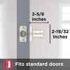 imageKwikset 991 Tustin Entry Lever and Single Cylinder Deadbolt Combo Pack featuring SmartKey in Venetian Bronze 99910041Matte Black