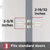 imageKwikset 991 Tustin Entry Lever and Single Cylinder Deadbolt Combo Pack featuring SmartKey in Venetian Bronze 99910041Polished Chrome