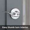 imageKwikset 991 Tustin Entry Lever and Single Cylinder Deadbolt Combo Pack featuring SmartKey in Venetian Bronze 99910041Polished Chrome