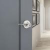 imageKwikset 991 Tustin Entry Lever and Single Cylinder Deadbolt Combo Pack featuring SmartKey in Venetian Bronze 99910041Satin Chrome