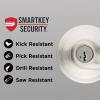 imageKwikset 991 Tustin Entry Lever and Single Cylinder Deadbolt Combo Pack featuring SmartKey in Venetian Bronze 99910041Satin Nickel