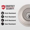 imageKwikset 991 Tustin Entry Lever and Single Cylinder Deadbolt Combo Pack featuring SmartKey in Venetian Bronze 99910041Satin Nickel