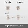 imageKwikset 991 Tustin Entry Lever and Single Cylinder Deadbolt Combo Pack featuring SmartKey in Venetian Bronze 99910041Satin Nickel