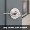 imageKwikset 991 Tustin Entry Lever and Single Cylinder Deadbolt Combo Pack featuring SmartKey in Venetian Bronze 99910041Satin Nickel