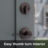 imageKwikset 991 Tustin Entry Lever and Single Cylinder Deadbolt Combo Pack featuring SmartKey in Venetian Bronze 99910041Venetian Bronze