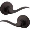 imageKwikset 991 Tustin Entry Lever and Single Cylinder Deadbolt Combo Pack featuring SmartKey in Venetian Bronze 99910041Venetian Bronze