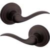 imageKwikset 991 Tustin Entry Lever and Single Cylinder Deadbolt Combo Pack featuring SmartKey in Venetian Bronze 99910041Venetian Bronze