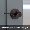 imageKwikset 991 Tustin Entry Lever and Single Cylinder Deadbolt Combo Pack featuring SmartKey in Venetian Bronze 99910041Venetian Bronze