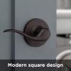 imageKwikset 991 Tustin Entry Lever and Single Cylinder Deadbolt Combo Pack featuring SmartKey in Venetian Bronze 99910041Venetian Bronze