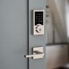 imageKwikset 99160016 SmartCode 916 Modern Contemporary Touchscreen Smart Lock Deadbolt featuring SmartKey Security and ZWave Plus Satin Nickel