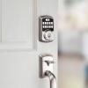 imageKwikset 99420003 Aura Bluetooth Programmable Keypad Door Lock Deadbolt Featuring SmartKey Security Iron BlackSatin Nickel