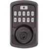 imageKwikset 99420003 Aura Bluetooth Programmable Keypad Door Lock Deadbolt Featuring SmartKey Security Iron BlackVenetian Bronze