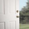 imageKwikset Belleview Front Door Lock Handle and Deadbolt Set Entry Handleset Exterior with Interior Door Knob Satin Nickel Pick Resistant SmartKey Rekey Deadbolt SecurityAntique Brass