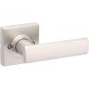 imageKwikset Breton Interior Passage Door Handle 2 Pack Lever for Closet and Hallway Doors Reversible NonLocking Handle Lever Satin Nickel with Microban ProtectionSatin Nickel