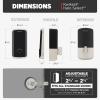 imageKwikset Halo Select Smart Lock Keyless Entry Door Lock WiFi and Matter Enabled Deadbolt No Hub Needed Geofence AutoUnlock Grade AAA Certified Easy Install Matte Black Lifetime Finish WarrantySatin Nickel
