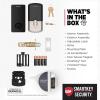 imageKwikset Halo Select Smart Lock Keyless Entry Door Lock WiFi and Matter Enabled Deadbolt No Hub Needed Geofence AutoUnlock Grade AAA Certified Easy Install Matte Black Lifetime Finish WarrantySatin Nickel