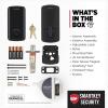 imageKwikset Halo Select Smart Lock Keyless Entry Door Lock WiFi and Matter Enabled Deadbolt No Hub Needed Geofence AutoUnlock Grade AAA Certified Easy Install Matte Black Lifetime Finish WarrantyMatte Black