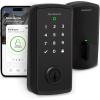 imageKwikset Halo Select Smart Lock Keyless Entry Door Lock WiFi and Matter Enabled Deadbolt No Hub Needed Geofence AutoUnlock Grade AAA Certified Easy Install Matte Black Lifetime Finish WarrantyMatte Black