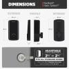imageKwikset Halo Select Smart Lock Keyless Entry Door Lock WiFi and Matter Enabled Deadbolt No Hub Needed Geofence AutoUnlock Grade AAA Certified Easy Install Matte Black Lifetime Finish WarrantyMatte Black