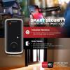 imageKwikset Halo Select Smart Lock Keyless Entry Door Lock WiFi and Matter Enabled Deadbolt No Hub Needed Geofence AutoUnlock Grade AAA Certified Easy Install Matte Black Lifetime Finish WarrantySatin Nickel