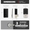 imageKwikset Halo Select Smart Lock Keyless Entry Door Lock WiFi and Matter Enabled Deadbolt No Hub Needed Geofence AutoUnlock Grade AAA Certified Easy Install Matte Black Lifetime Finish WarrantySatin Nickel