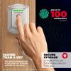 imageKwikset Halo Touch Fingerprint WiFi Smart Lock Keyless Entry Door Low Profile Deadbolt Geofence AutoUnlock Grade AAA Certified No Hub Easy Install Satin Nickel Lifetime Finish Warranty ArchSatin Nickel