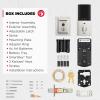 imageKwikset Halo Touch Fingerprint WiFi Smart Lock Keyless Entry Door Low Profile Deadbolt Geofence AutoUnlock Grade AAA Certified No Hub Easy Install Satin Nickel Lifetime Finish Warranty SquareSatin Nickel