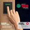 imageKwikset Halo Touch Fingerprint WiFi Smart Lock Keyless Entry Door Low Profile Deadbolt Geofence AutoUnlock Grade AAA Certified No Hub Easy Install Satin Nickel Lifetime Finish Warranty SquareMatte Black