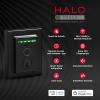 imageKwikset Halo Touch Fingerprint WiFi Smart Lock Keyless Entry Door Low Profile Deadbolt Geofence AutoUnlock Grade AAA Certified No Hub Easy Install Satin Nickel Lifetime Finish Warranty SquareMatte Black