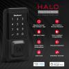 imageKwikset Halo WiFi Smart Lock Keyless Entry Door Deadbolt Geofence AutoUnlock Grade AAA Certified No Hub Easy Install Satin Nickel Lifetime Finish Warranty TouchscreenMatte Black