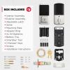 imageKwikset Halo WiFi Smart Lock Keyless Entry Door Deadbolt Geofence AutoUnlock Grade AAA Certified No Hub Easy Install Satin Nickel Lifetime Finish Warranty TouchscreenSatin Nickel