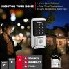 imageKwikset Halo WiFi Smart Lock Keyless Entry Door Deadbolt Geofence AutoUnlock Grade AAA Certified No Hub Easy Install Satin Nickel Lifetime Finish Warranty TouchscreenPolished Chrome
