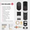 imageKwikset Halo WiFi Smart Lock Keyless Entry Door Deadbolt Geofence AutoUnlock Grade AAA Certified No Hub Easy Install Satin Nickel Lifetime Finish Warranty Backlit KeypadVenetian Bronze