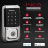 imageKwikset Halo WiFi Smart Lock Keyless Entry Door Deadbolt Geofence AutoUnlock Grade AAA Certified No Hub Easy Install Satin Nickel Lifetime Finish Warranty TouchscreenPolished Chrome