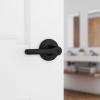 imageKwikset Henley Entry Door Handle with Lock and Key Secure Keyed Reversible Lever Exterior For Front Entrance and Bedrooms Satin Nickel Pick Resistant Smartkey Rekey Security and MicrobanMatte Black