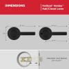 imageKwikset Henley Entry Door Handle with Lock and Key Secure Keyed Reversible Lever Exterior For Front Entrance and Bedrooms Satin Nickel Pick Resistant Smartkey Rekey Security and MicrobanMatte Black