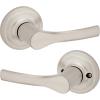 imageKwikset Henley Entry Door Handle with Lock and Key Secure Keyed Reversible Lever Exterior For Front Entrance and Bedrooms Satin Nickel Pick Resistant Smartkey Rekey Security and MicrobanSatin Nickel