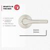 imageKwikset Henley Entry Door Handle with Lock and Key Secure Keyed Reversible Lever Exterior For Front Entrance and Bedrooms Satin Nickel Pick Resistant Smartkey Rekey Security and MicrobanSatin Nickel